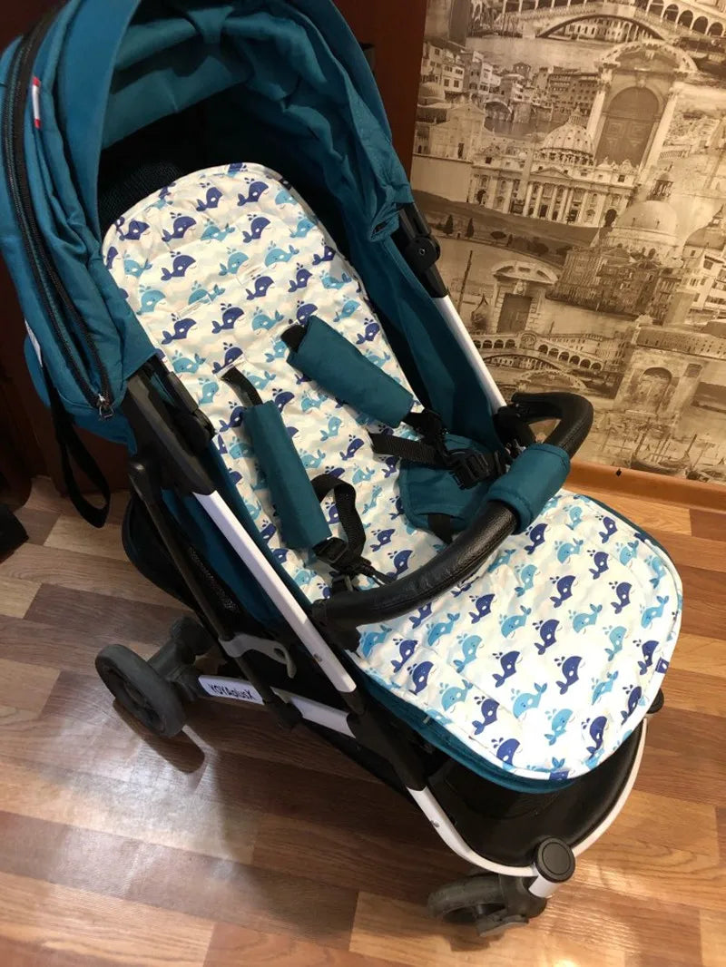Baby Stroller Accessories Cotton Mattress Stroller Pad Chair Cushion Yoya Seat Pad For Prams kids Double-Sided Trolley Mat