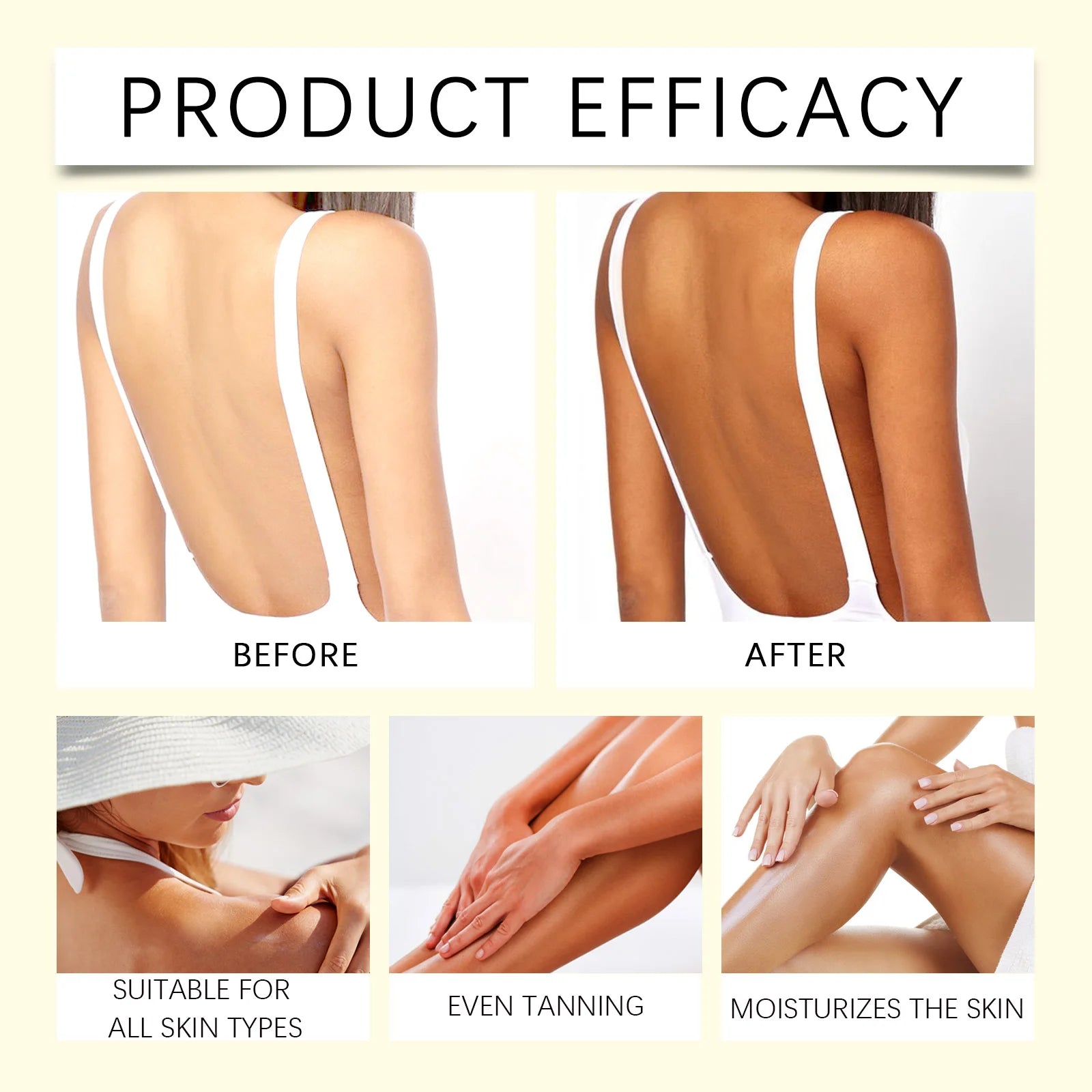 Carrot Tanning Gel Intensive Bronze Glow Body Cream Fast Acting Self Tanner Hydrating Sunbed Cream for Natural Sunkissed Skin