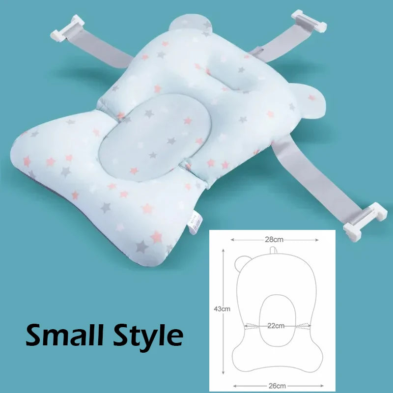 Baby Shower Bath Tub Pad Non-Slip Bathtub Mat Newborn Safe Security Bath Support Cushion Suspension Soft Pillow Care Accessories