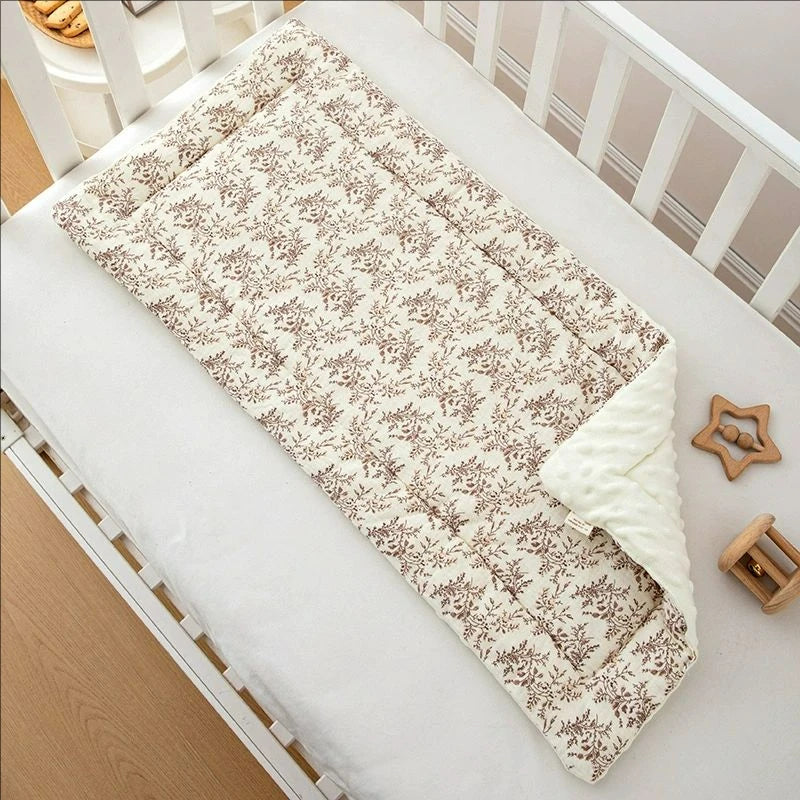 Cartoon Bear Baby Stroller Seat Cushion Cotton Soft Newborn Car Seat Pad Infant Pushchair Mattress Mat Kid Pram Accessories