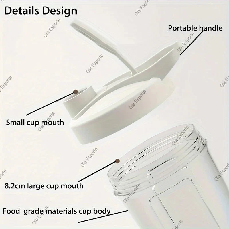 2026 Portable Electric Blender USB Rechargeable Shaker Cup High Powerful Sport Mixing Cup For Milkshake Coffee Outdoor Fitness