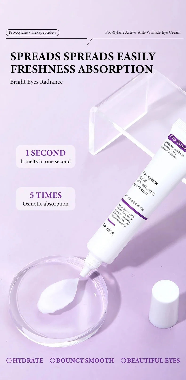 Instant Eye Bag Removal Cream Retinol Anti-Wrinkle Firming Skin Fade Fine Lines Anti Dark Circle Puffiness Brighten Eye skinCare
