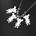 Personalized Boy Girl Necklace Custom Chain Name Mother Father Day Kid Family Gift For Women Men Stainless Steel Pendant Jewelry