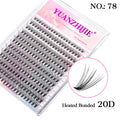 10cases/lot YUANZHIJIE Knot-free lashes Clusters 100% Hand-Tufted Anime Eyelashes Premium Materail Cruetly-free lash Extensions