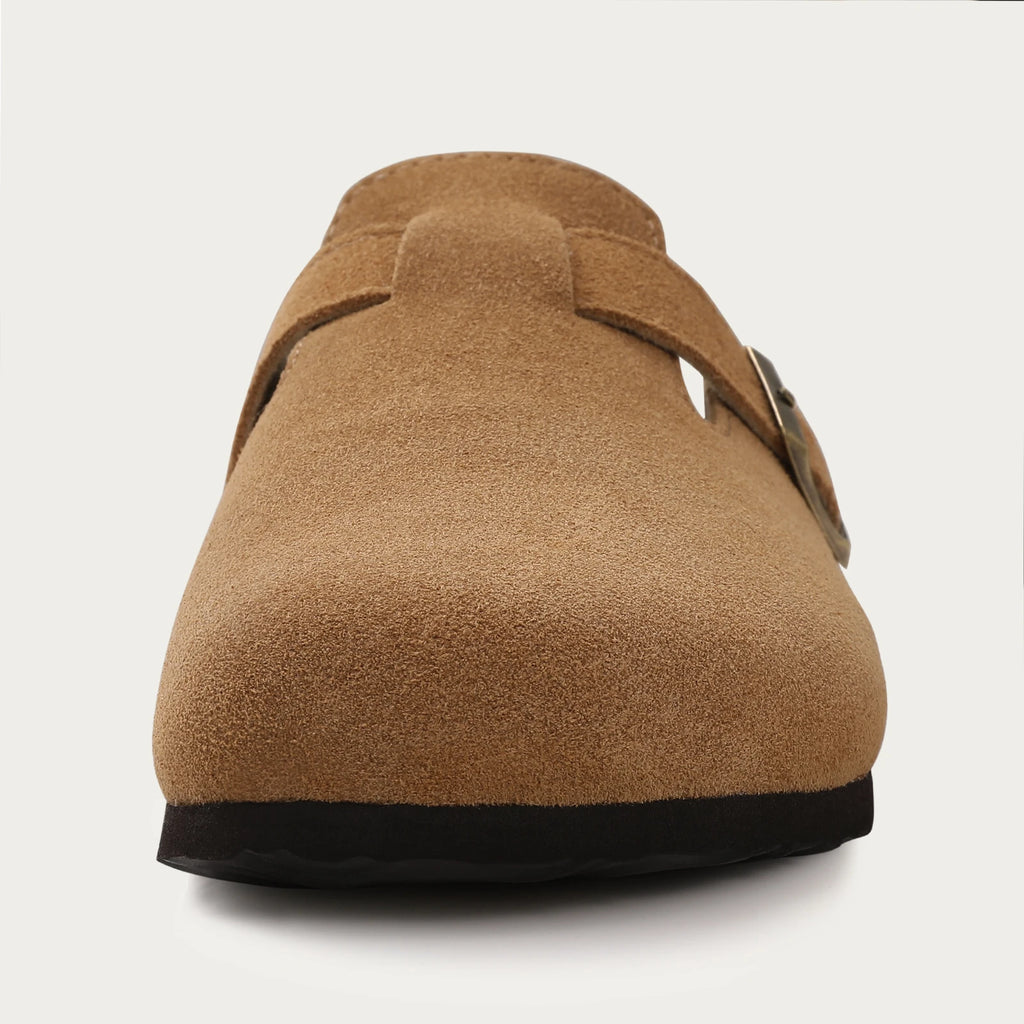 Shevalues Cork Suede Clogs For Women Cork Slippers Summer Cork Sandals Fashion Beach Slides Classic Mules Men Clogs Baotou Shoes