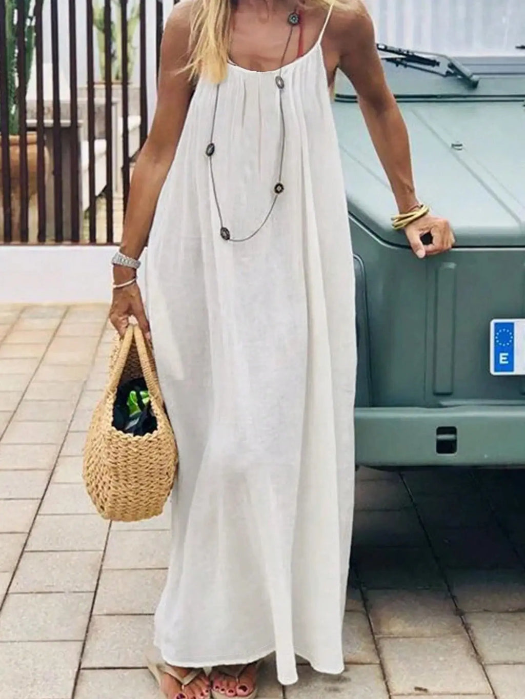Sexy Suspender Dress For Women Fashionable Solid Color New Backless Strappy Loose Casual Dress For Women 2026