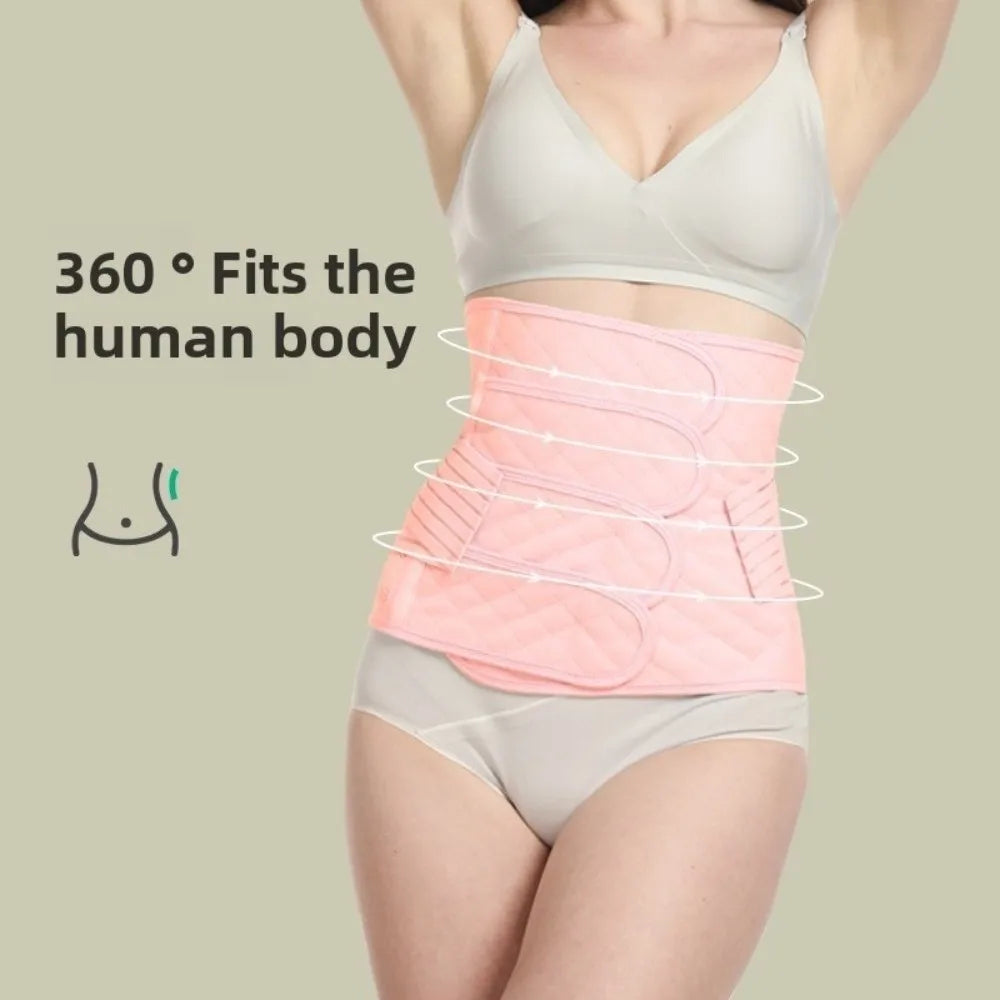 Seamless Postpartum Body Shaper Belly Contracting Tummy Control Women Girdle Belt Solid Color Thin Slimming Shapewear Female