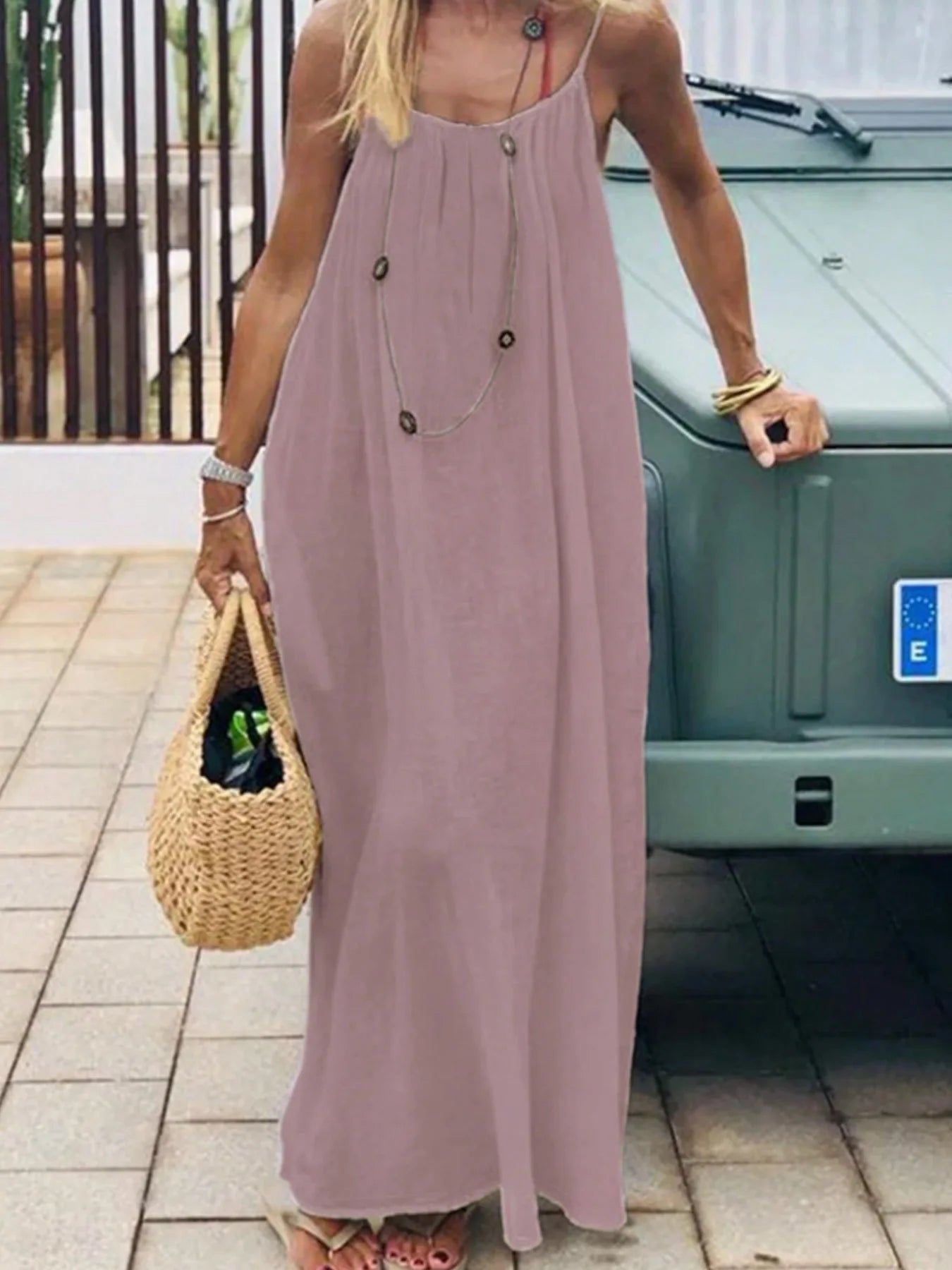 Sexy Suspender Dress For Women Fashionable Solid Color New Backless Strappy Loose Casual Dress For Women 2026