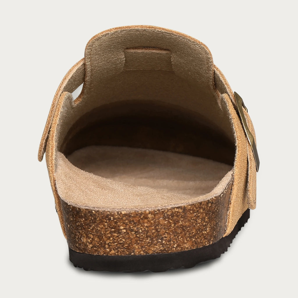 Shevalues Cork Suede Clogs For Women Cork Slippers Summer Cork Sandals Fashion Beach Slides Classic Mules Men Clogs Baotou Shoes