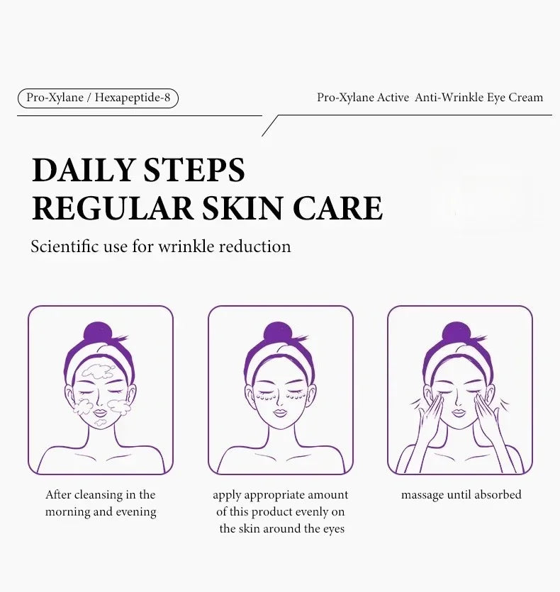 Instant Eye Bag Removal Cream Retinol Anti-Wrinkle Firming Skin Fade Fine Lines Anti Dark Circle Puffiness Brighten Eye skinCare