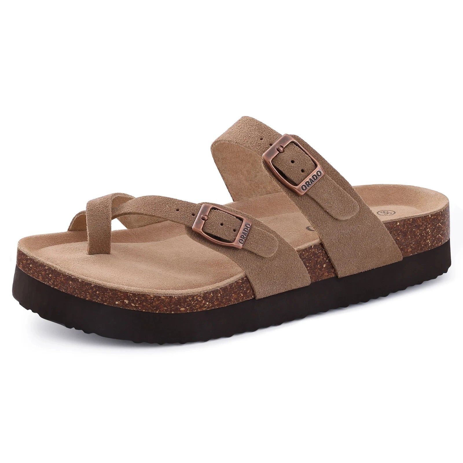 Shevalues Cork Suede Clogs For Women Cork Slippers Summer Cork Sandals Fashion Beach Slides Classic Mules Men Clogs Baotou Shoes
