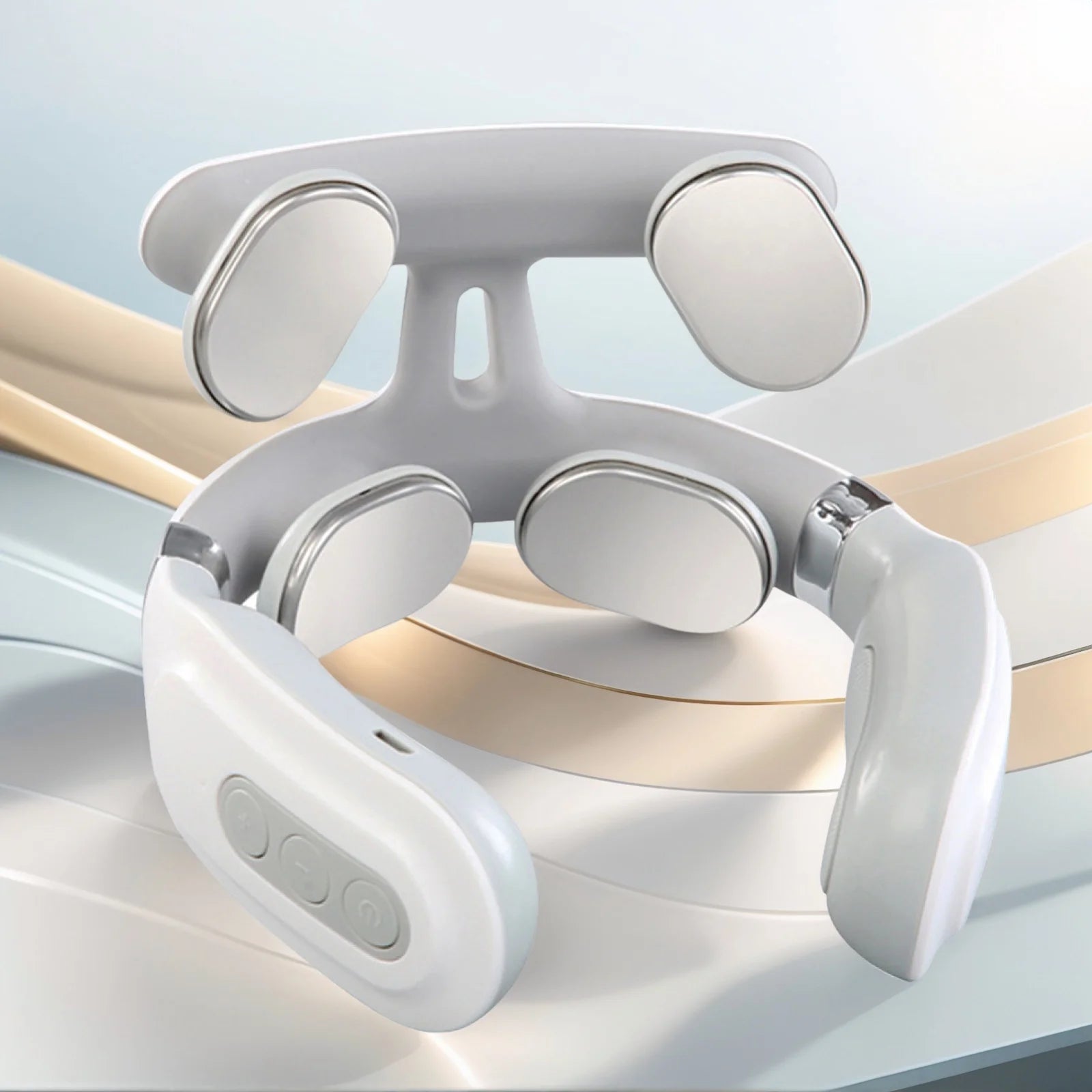 4-head Neck Massager USB Rechargeable Cervical Massager Relaxation Gifts for Women Men Dad Mom