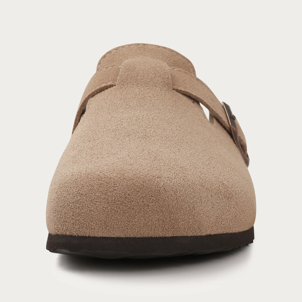 Shevalues Cork Suede Clogs For Women Cork Slippers Summer Cork Sandals Fashion Beach Slides Classic Mules Men Clogs Baotou Shoes
