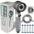 2026 new ion drop shower head with handheld filter shower, turbocharger with multiple spray modes, built-in filter on/off switch
