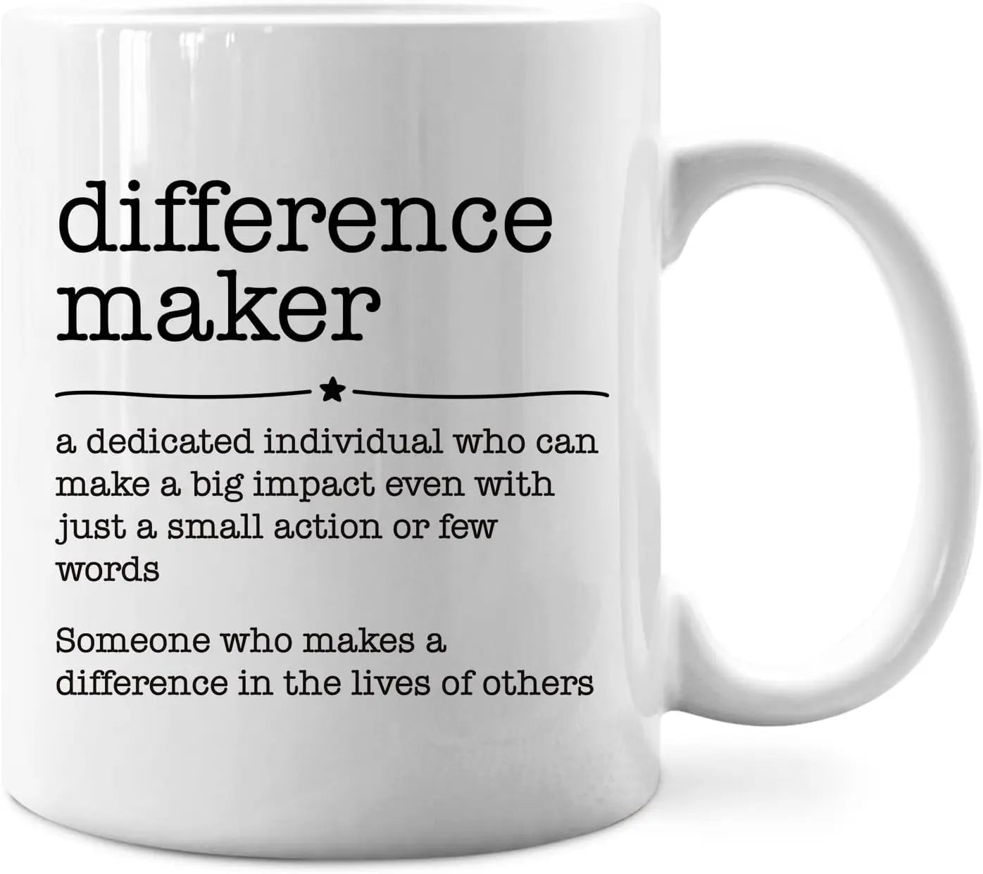 Inspirational - 'Definition of a Difference Maker' Design, Perfect Gift for Motivators and Changemakers, Stylish and Heartfelt