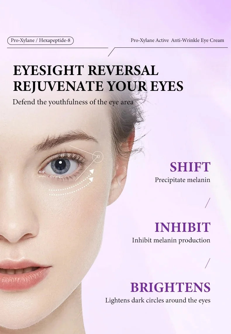 Instant Eye Bag Removal Cream Retinol Anti-Wrinkle Firming Skin Fade Fine Lines Anti Dark Circle Puffiness Brighten Eye skinCare