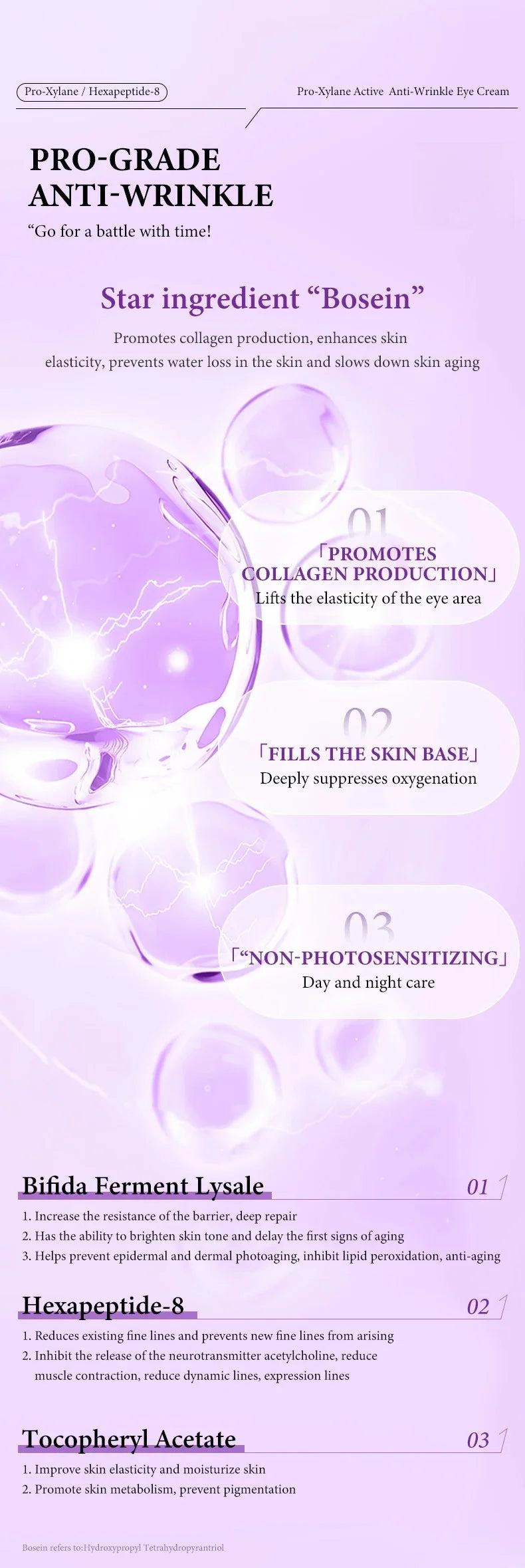 Instant Eye Bag Removal Cream Retinol Anti-Wrinkle Firming Skin Fade Fine Lines Anti Dark Circle Puffiness Brighten Eye skinCare