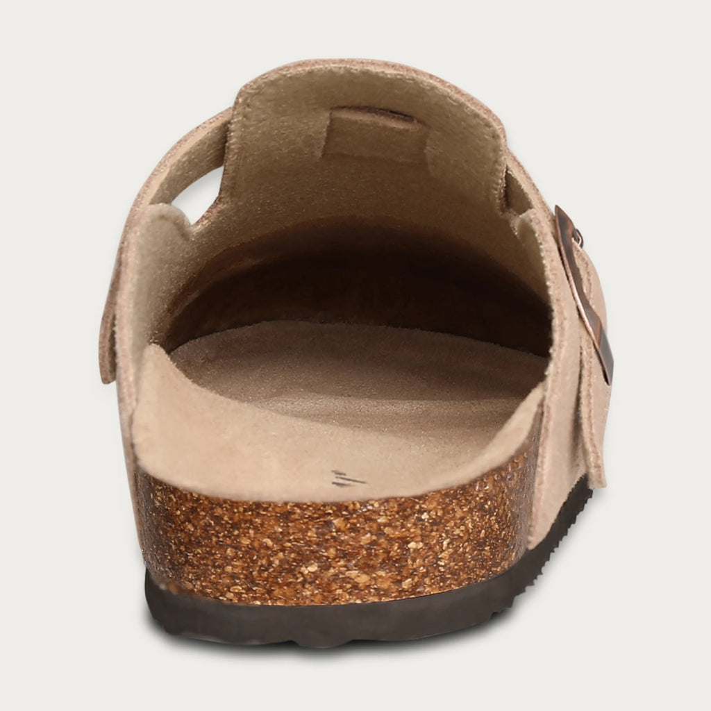 Shevalues Cork Suede Clogs For Women Cork Slippers Summer Cork Sandals Fashion Beach Slides Classic Mules Men Clogs Baotou Shoes