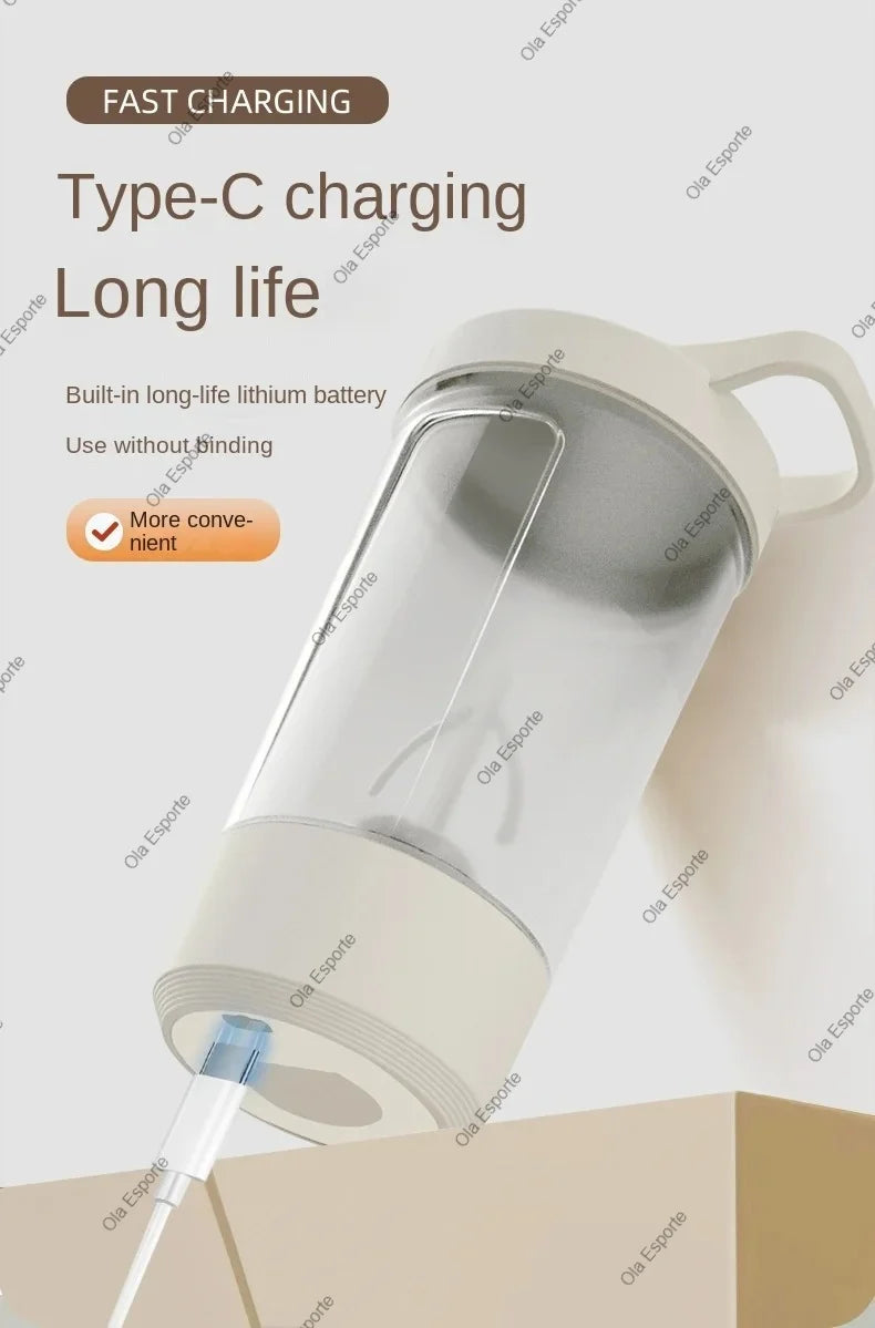 2026 Portable Electric Blender USB Rechargeable Shaker Cup High Powerful Sport Mixing Cup For Milkshake Coffee Outdoor Fitness
