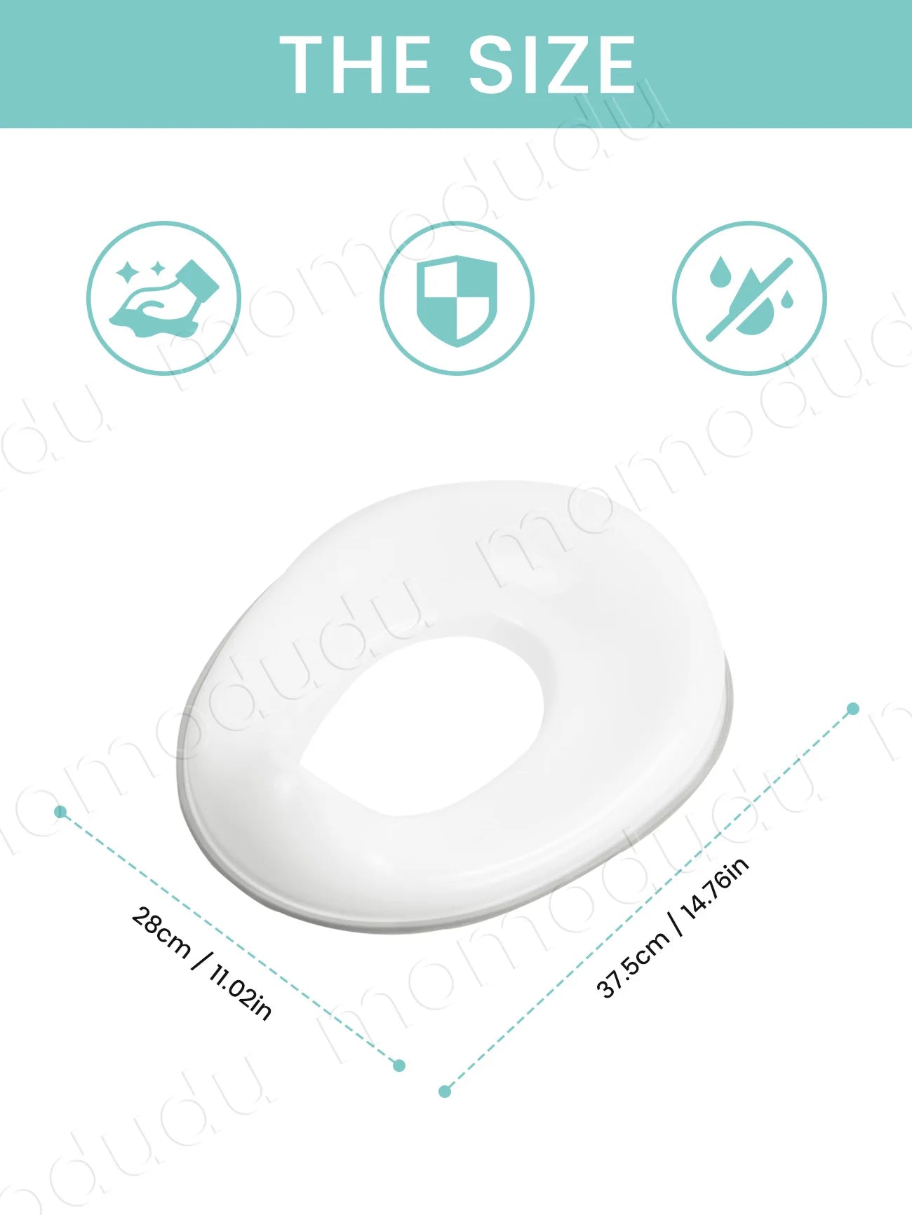 Portable Toddler Toilet Seat with Splash Guard, Universal Design for Mess-Free Training for Boys & Girls