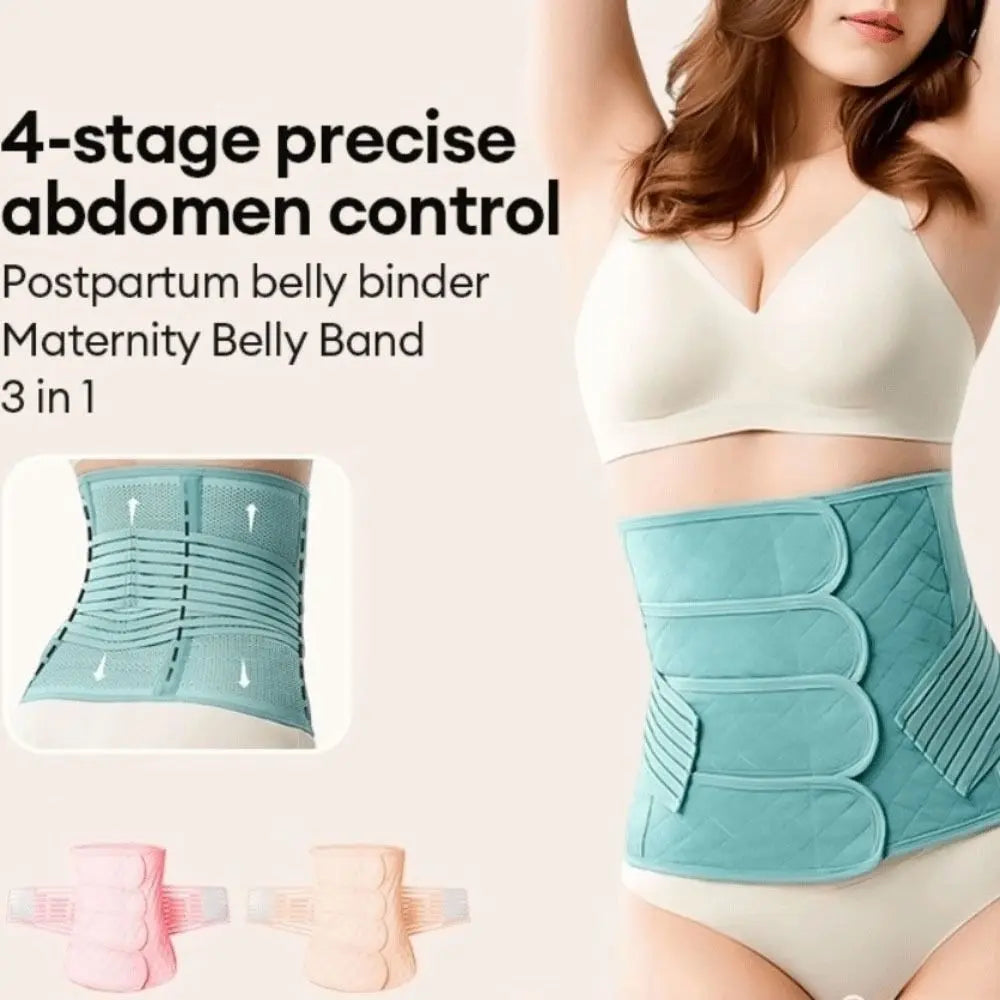 Seamless Postpartum Body Shaper Belly Contracting Tummy Control Women Girdle Belt Solid Color Thin Slimming Shapewear Female