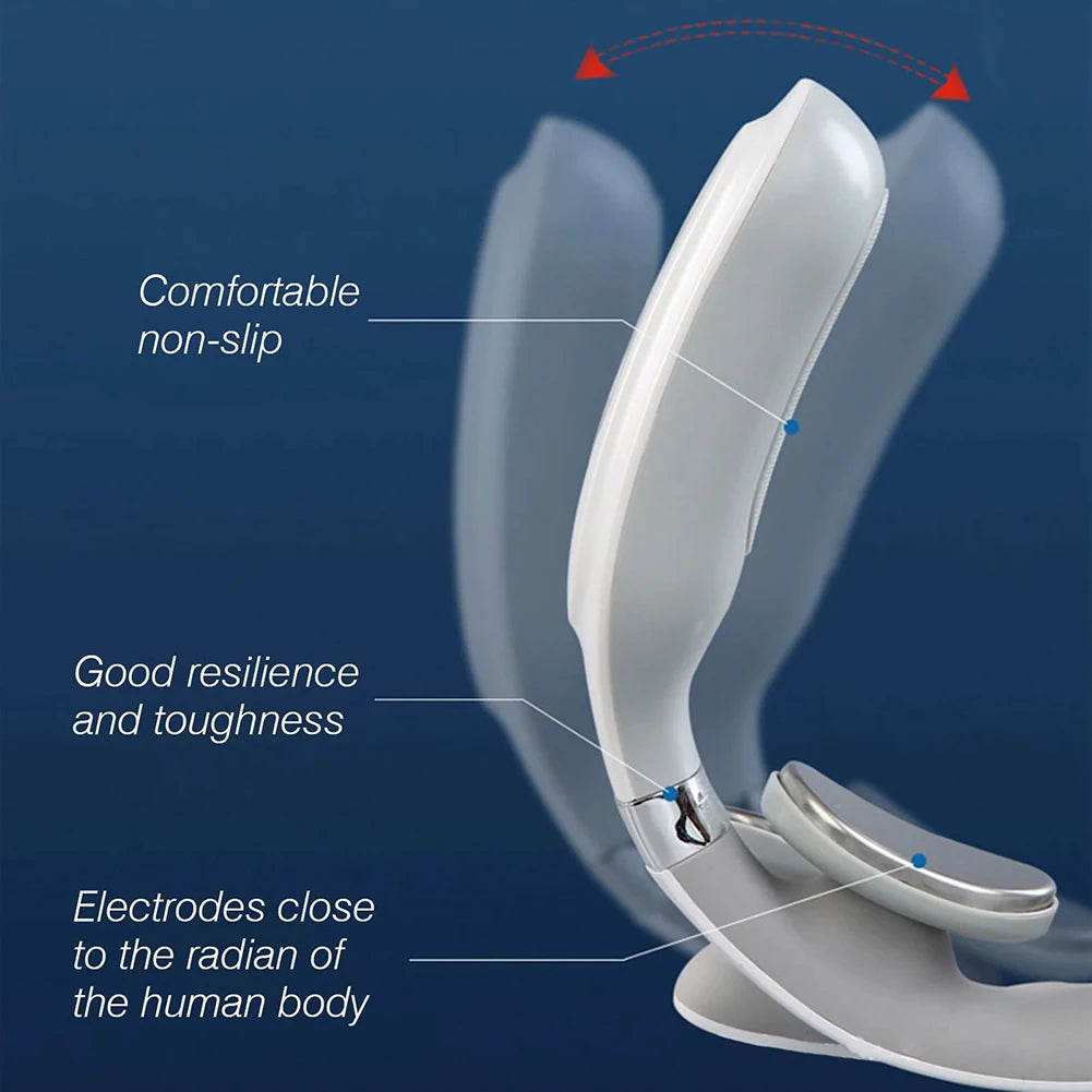 4-head Neck Massager USB Rechargeable Cervical Massager Relaxation Gifts for Women Men Dad Mom