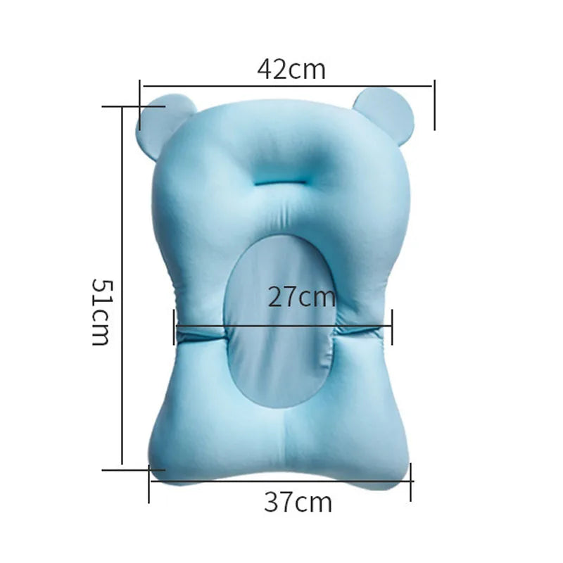 Baby Shower Bath Tub Pad Non-Slip Bathtub Mat Newborn Safe Security Bath Support Cushion Suspension Soft Pillow Care Accessories