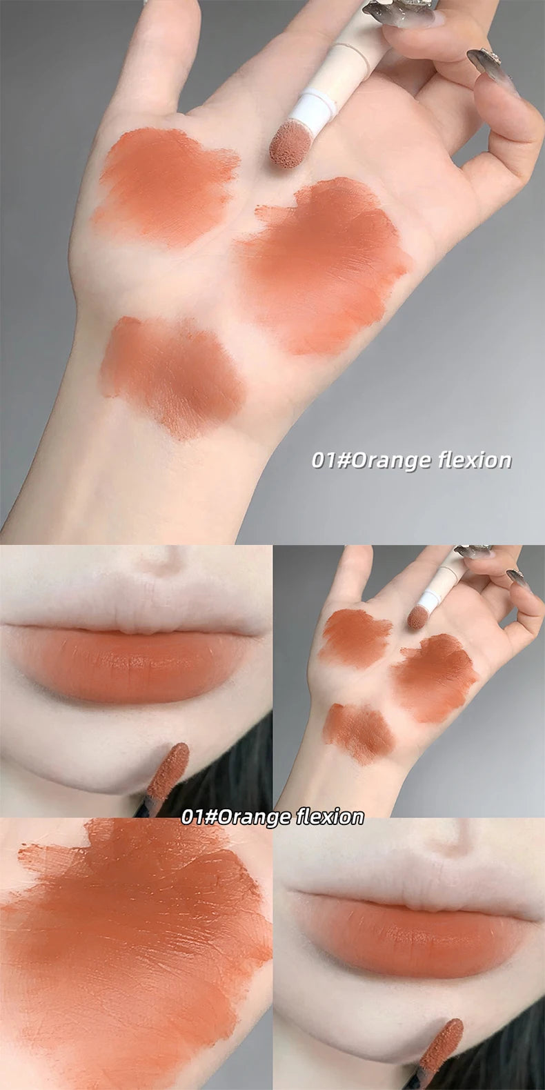 Hot Sales Gege Bear Makeup Sponge Tip Lippie Lip Powder Cream Birthday Gift Matte Non-Stick Cup Cute Lip Powder Cream Lip Mud