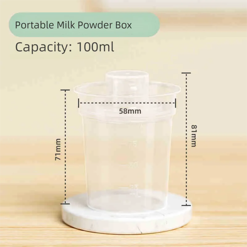 40 gram Baby Milk Powder Box Movable Canteen Storage Snacks for kids PP Food Portable Container Traval Bottles