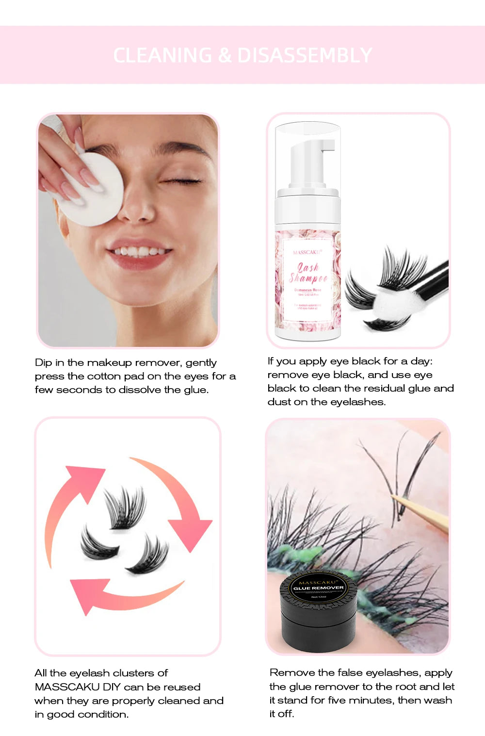10cases/lot YUANZHIJIE Knot-free lashes Clusters 100% Hand-Tufted Anime Eyelashes Premium Materail Cruetly-free lash Extensions