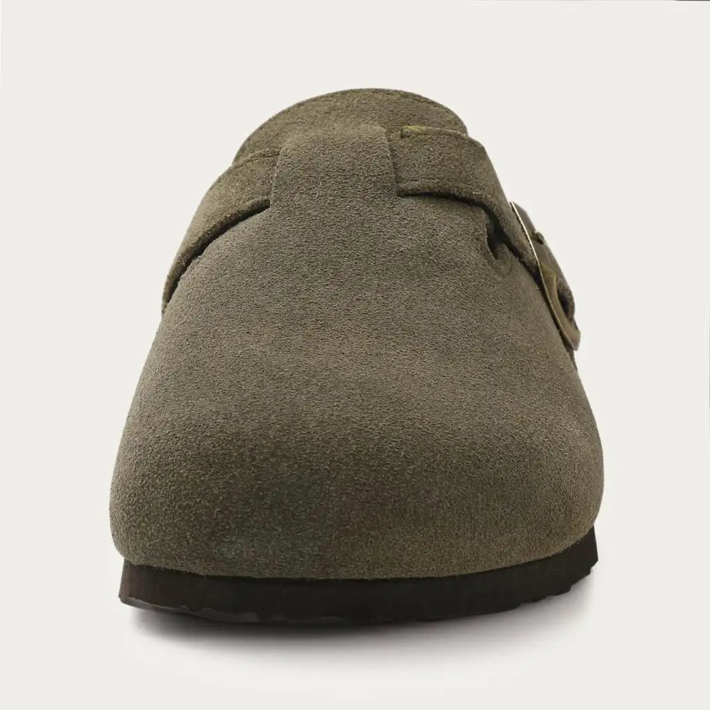 Shevalues Cork Suede Clogs For Women Cork Slippers Summer Cork Sandals Fashion Beach Slides Classic Mules Men Clogs Baotou Shoes
