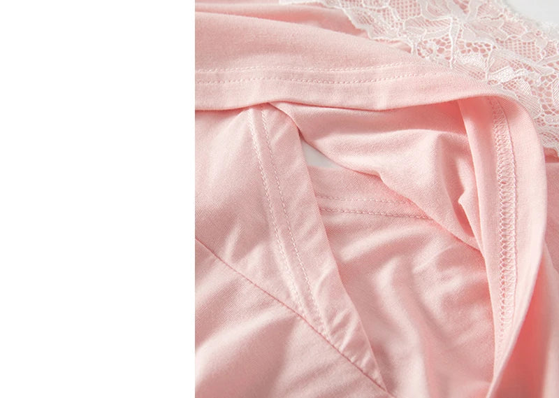 2pcs/Set Pregnancy Pajamas Sleepwear Nursing Nightwear Pregnant Woman Sling Breastfeeding Nightgown Maternity Labor Dress+Robe