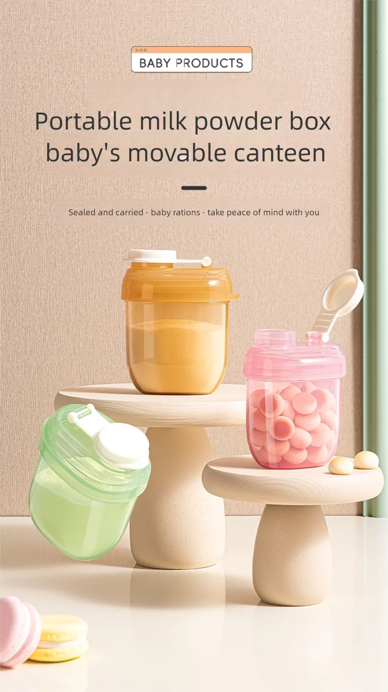 40 gram Baby Milk Powder Box Movable Canteen Storage Snacks for kids PP Food Portable Container Traval Bottles