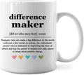 Inspirational - 'Definition of a Difference Maker' Design, Perfect Gift for Motivators and Changemakers, Stylish and Heartfelt