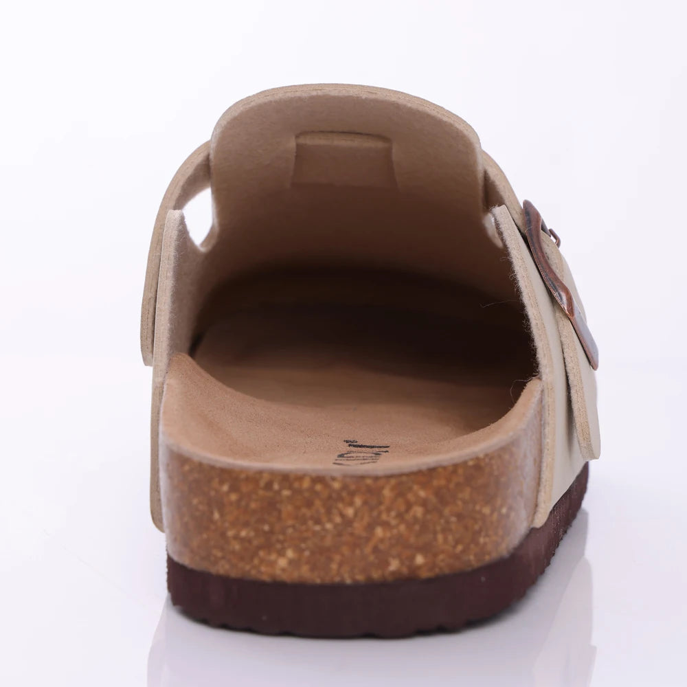Shevalues Cork Suede Clogs For Women Cork Slippers Summer Cork Sandals Fashion Beach Slides Classic Mules Men Clogs Baotou Shoes