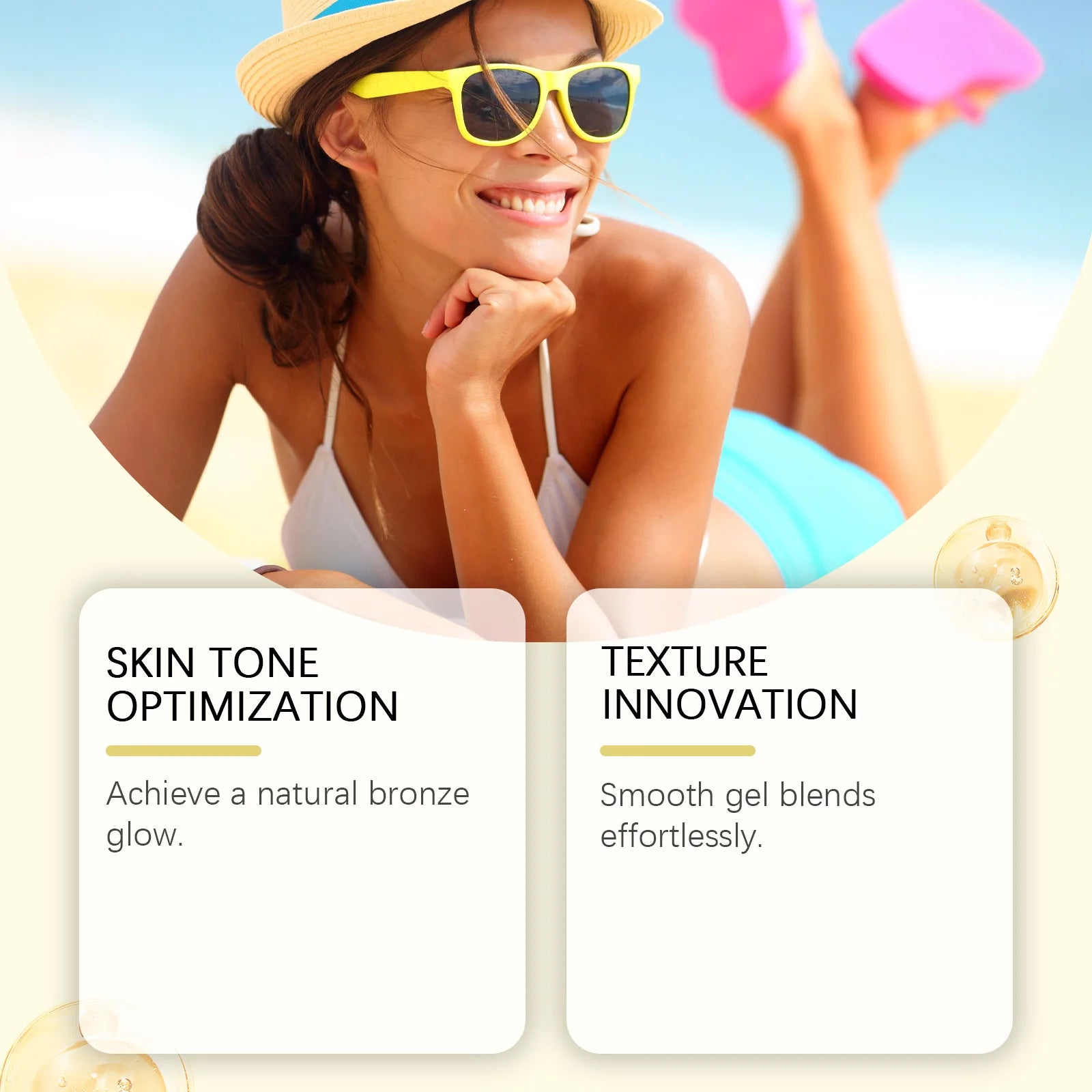 Carrot Tanning Gel Intensive Bronze Glow Body Cream Fast Acting Self Tanner Hydrating Sunbed Cream for Natural Sunkissed Skin